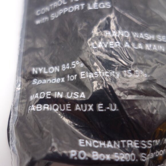 Vintage 1987 ENCHANTRESS X-TALL-MOCHA Cotton-Lined Gusset Pantyhose - Picture 5 of 10